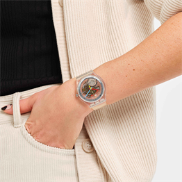 Swatch SO29K100 Clearly New Gent Unisex Kol Saati