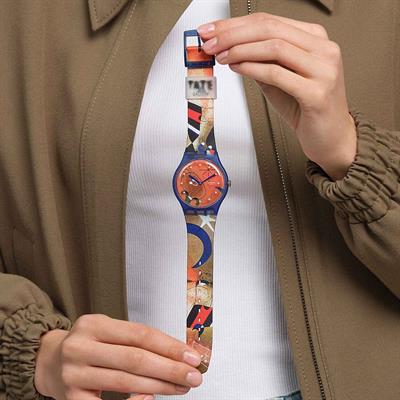 Swatch SO29Z136 Miros Women & Bird in The Moonlight Unisex Kol Saati