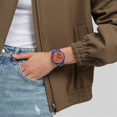 Swatch SO29Z136 Miros Women & Bird in The Moonlight Unisex Kol Saati