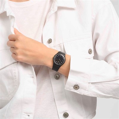 Swatch SO31B102 Sparkle Night Bioceramic Kadın Saati