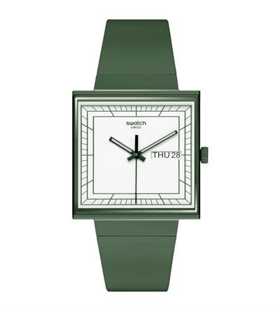 Swatch SO34G700 What if ...Green Unisex Kol Saati