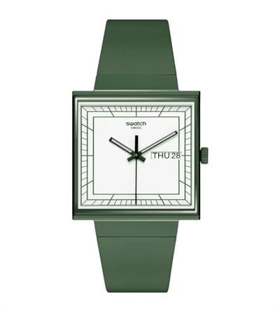 Swatch SO34G700 What if ...Green Unisex Kol Saati