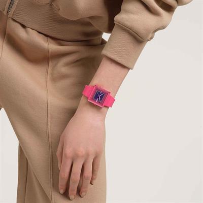 Swatch Squarely Berry SO34R700 Unisex Kol Saati