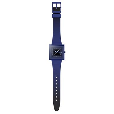 Swatch Squarely Blacklight SO34N700 Unisex Kol Saati