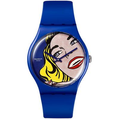 Swatch SUOZ352 Girl by Roy Lichetnstein Unisex Kol Saati