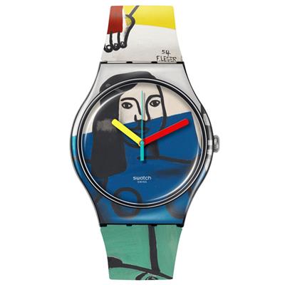 Swatch SUOZ363 Legers Two Women Holding Flowers Unisex Kol Saati