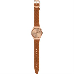 Swatch SYXG115 Brown Quilted Kadın Saati
