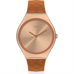 Swatch SYXG115 Brown Quilted Kadın Saati