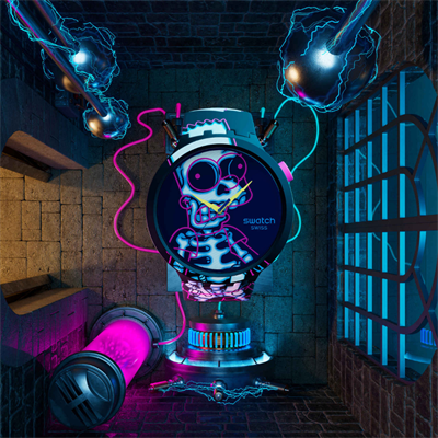 Swatch SB01Z105 The Simpsons Aye Carumbo Unisex Kol Saati