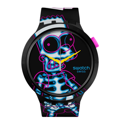 Swatch SB01Z105 The Simpsons Aye Carumbo Unisex Kol Saati
