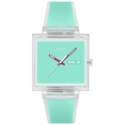 Swatch What If… See Thru Mint SO38K702 Kadın Kol Saati