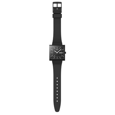 Swatch WHAT IF...BLACKAGAIN? SO34B701 Unisex Kol Saati