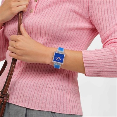 Swatch WHAT IF... Jelly See Thru Blue SO38K701 Kol Saati