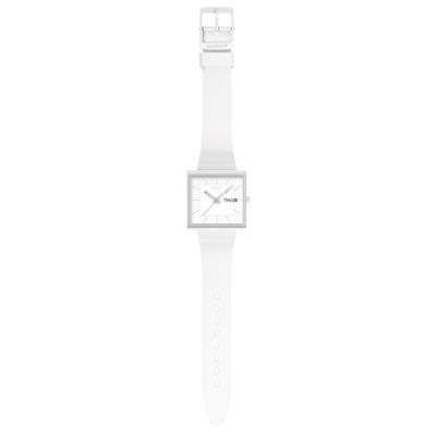 Swatch WHAT IF...ALLWHITE? SO34W700 Unisex Kol Saati