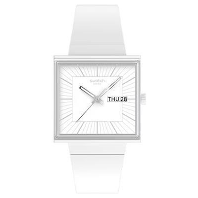 Swatch WHAT IF...ALLWHITE? SO34W700 Unisex Kol Saati