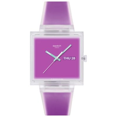 Swatch WHAT IF... Jelly See Thru Magenta SO38K705 Kol Saati