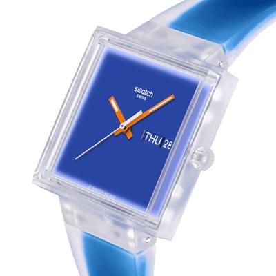 Swatch WHAT IF... Jelly See Thru Blue SO38K701 Kol Saati