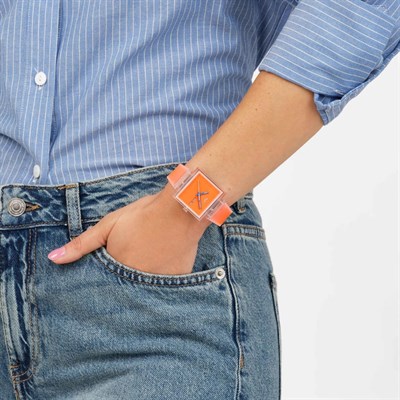 Swatch WHAT IF... Jelly See Thru Orange SO38K704 Kol Saati