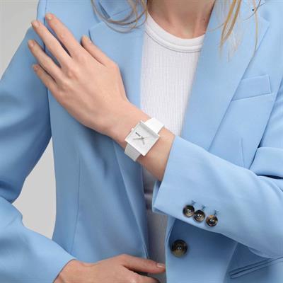Swatch WHAT IF...ALLWHITE? SO34W700 Unisex Kol Saati
