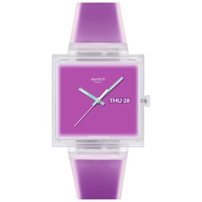 Swatch WHAT IF... Jelly See Thru Magenta SO38K705 Kol Saati