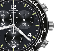 Swatch YVS444GC Night Flight Again Chrono Erkek Saati