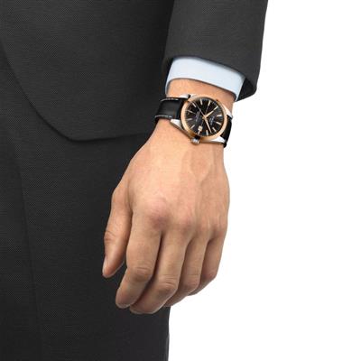 Tissot Gentleman Powermatic 80 Silicium Solid 18K Gold Bezel Erkek Kol Saati T927.407.46.051.00