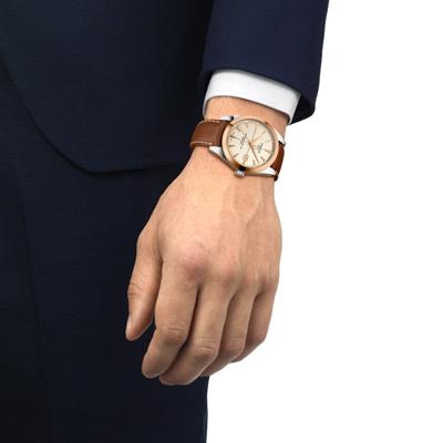 Tissot Gentleman Powermatic 80 Silicium Solid 18K Gold Bezel Erkek Kol Saati T927.407.46.261.00
