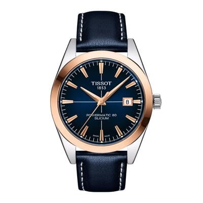 Tissot Gentleman Powermatic 80 Silicium Solid 18K Gold Bezel Erkek Kol Saati T927.407.46.041.00