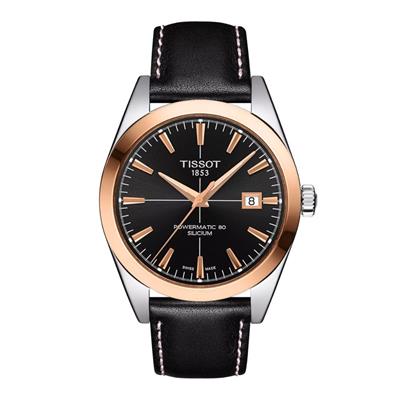 Tissot Gentleman Powermatic 80 Silicium Solid 18K Gold Bezel Erkek Kol Saati T927.407.46.051.00