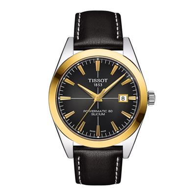Tissot Gentleman Powermatic 80 Silicium Solid 18K Gold Bezel Erkek Kol Saati T927.407.46.061.01