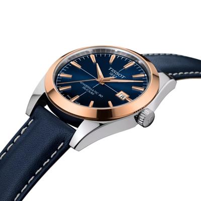 Tissot Gentleman Powermatic 80 Silicium Solid 18K Gold Bezel Erkek Kol Saati T927.407.46.041.00