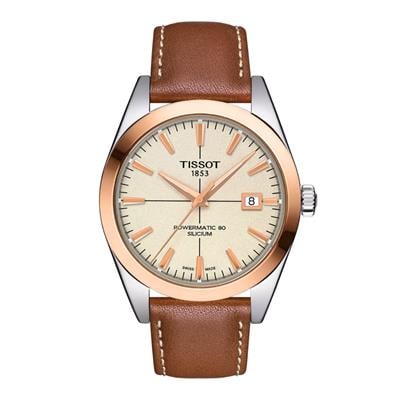 Tissot Gentleman Powermatic 80 Silicium Solid 18K Gold Bezel Erkek Kol Saati T927.407.46.261.00