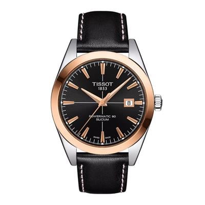 Tissot Gentleman Powermatic 80 Silicium Solid 18K Gold Bezel Erkek Kol Saati T927.407.46.051.00