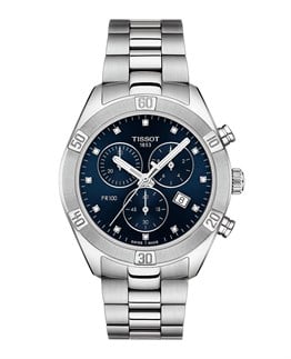Tissot PR100 Sport Chic Chronograph T101.917.11.046.00 Pırlantalı Kadın Saati