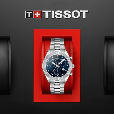 Tissot PR100 Sport Chic Chronograph T101.917.11.046.00 Pırlantalı Kadın Saati