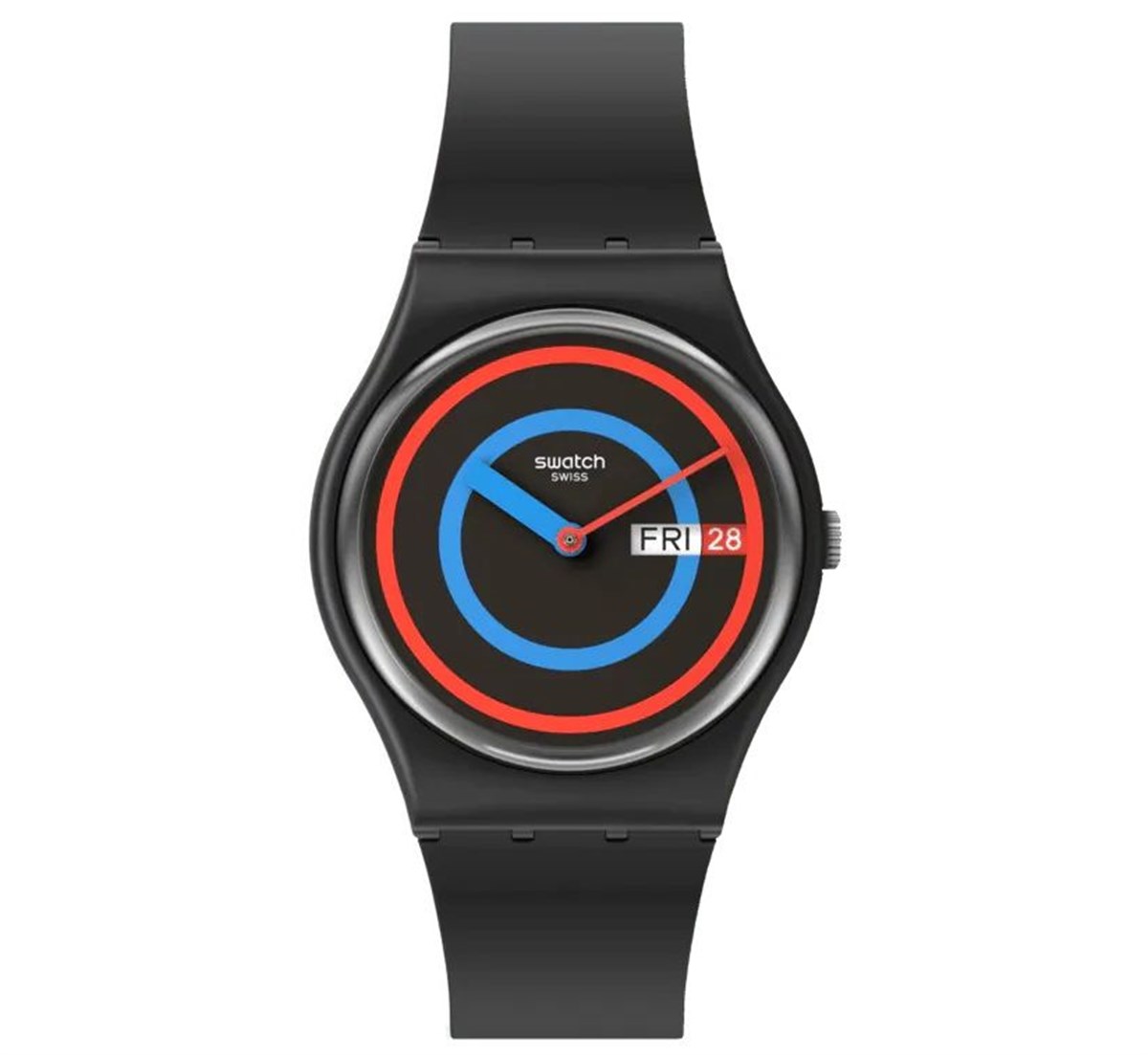 Swatch SO28B706 Circling Black Unisex Day Date Kol Saati