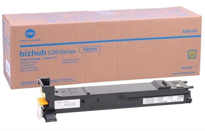 Konica Minolta Bizhub C20P Sarı Orjinal Toner