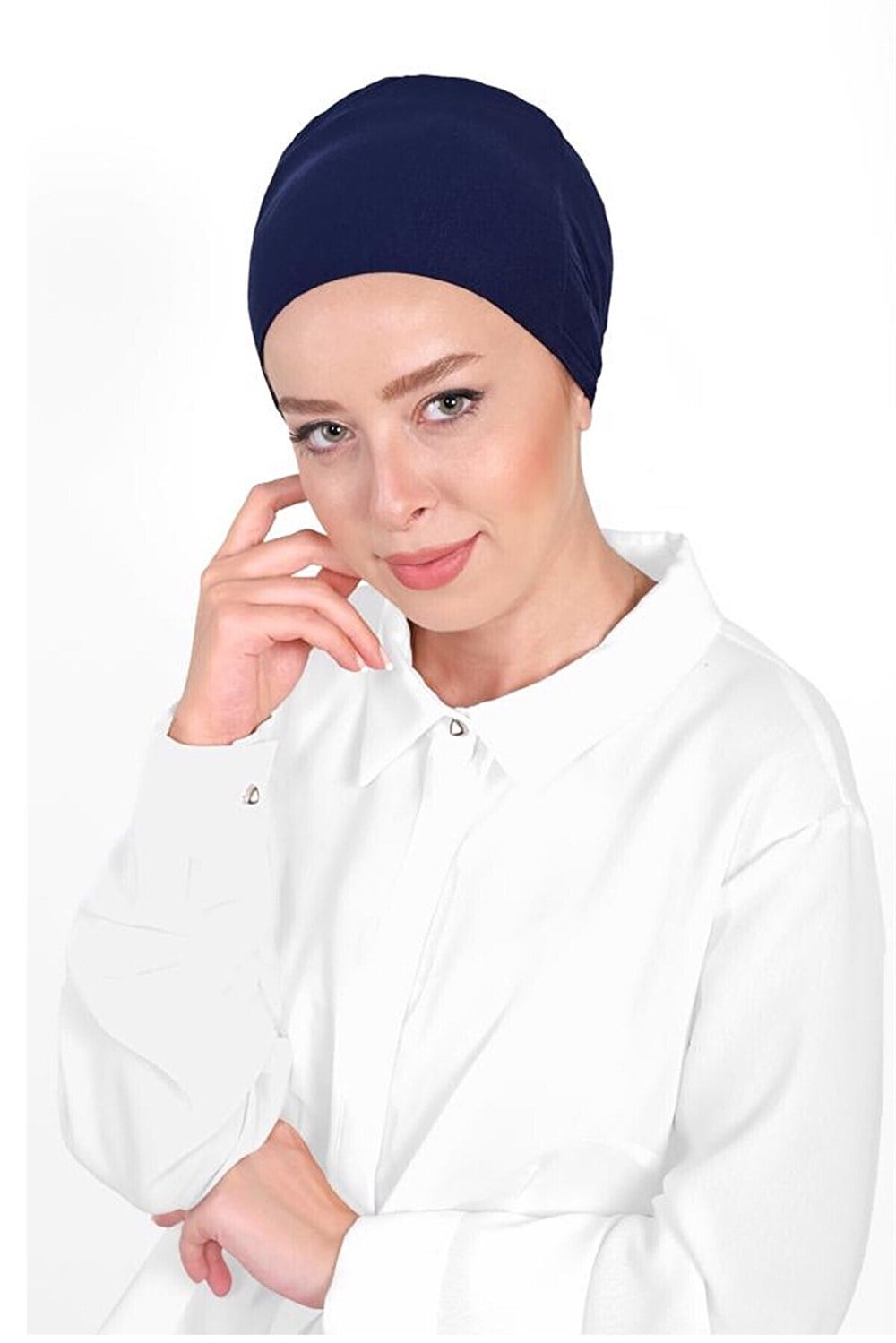 Düz Tesettür Penye Bone 1' Li Paket-