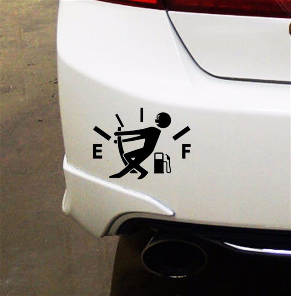 Benzin Göstergesi Model Araba Çıkartması Sticker