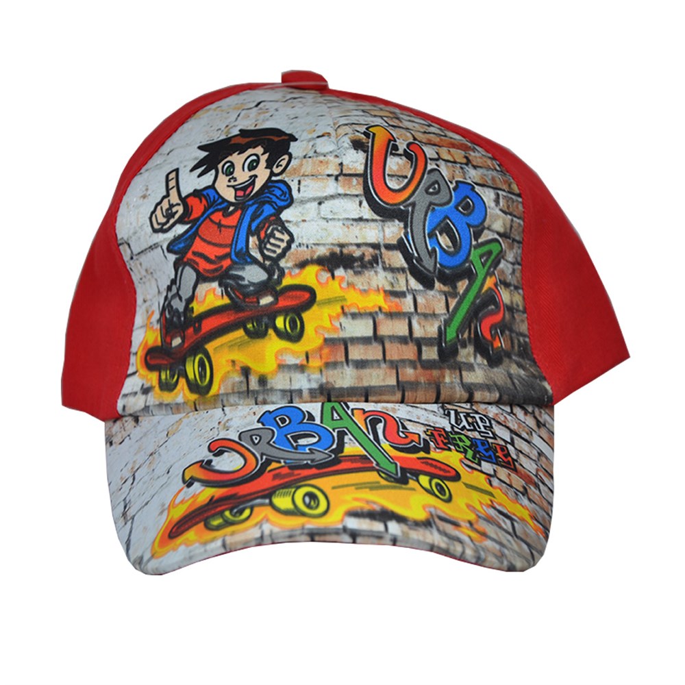 Kaykay Modelli Erkek Yazlık Çocuk Şapkası 2-6 Yaş