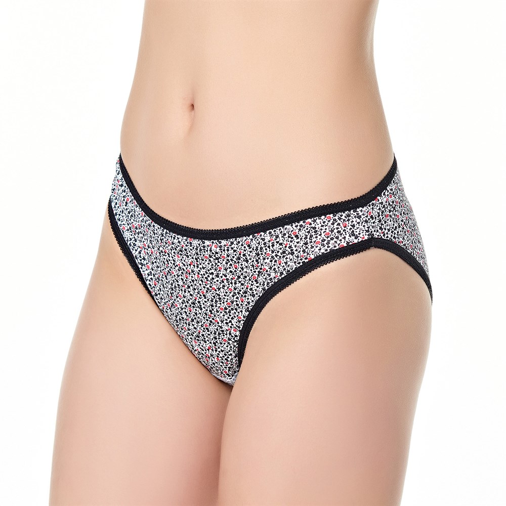 Tutku Kadın Elastan Çilek Bikini Külot 6'lı Paket