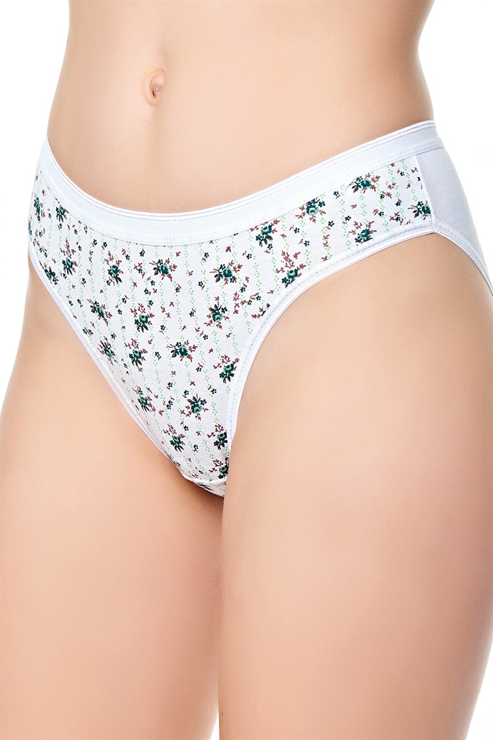 Tutku Kadın Elastan Likralı Ebru Bikini Külot 6'lı Paket