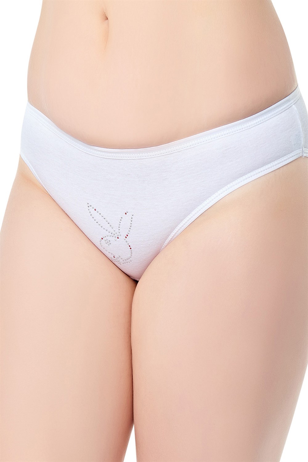 Tutku Kadın İnce Bel Bikini Külot Taşlı 3'lü Paket