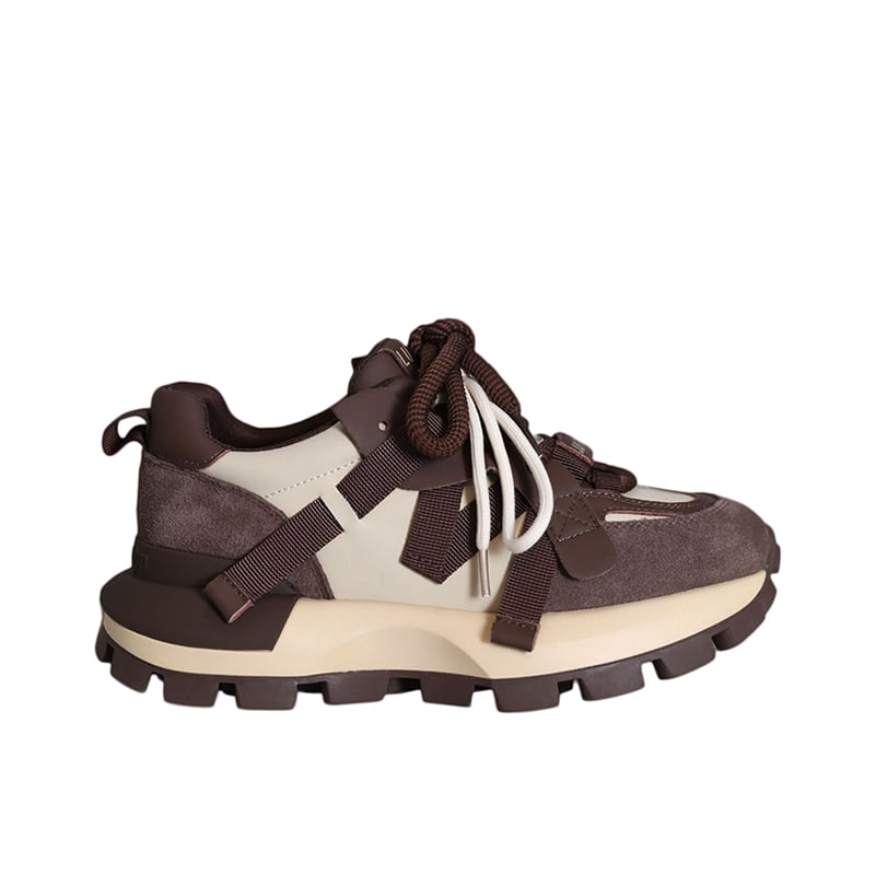 Lufian Kahverengi Yoko Kadın Deri Sneaker