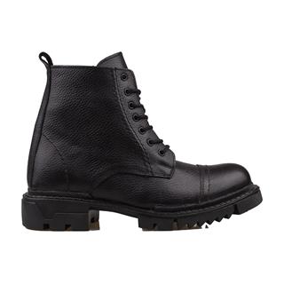 M2SM2S Siyah Hakiki Deri Fermuarlı Erkek Postal Bot