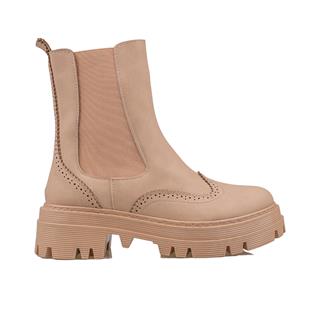 Trend AdımlarTrend Adımlar Krem Bloom Kalın Taban Kadın Casual Bot