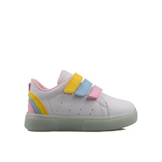 Trend Adımlar Pembe Rainbow Unisex Çocuk Işıklı Sneaker