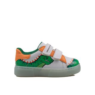 Trend Adımlar Yeşil Cute Monster Işıklı Çocuk Sneaker