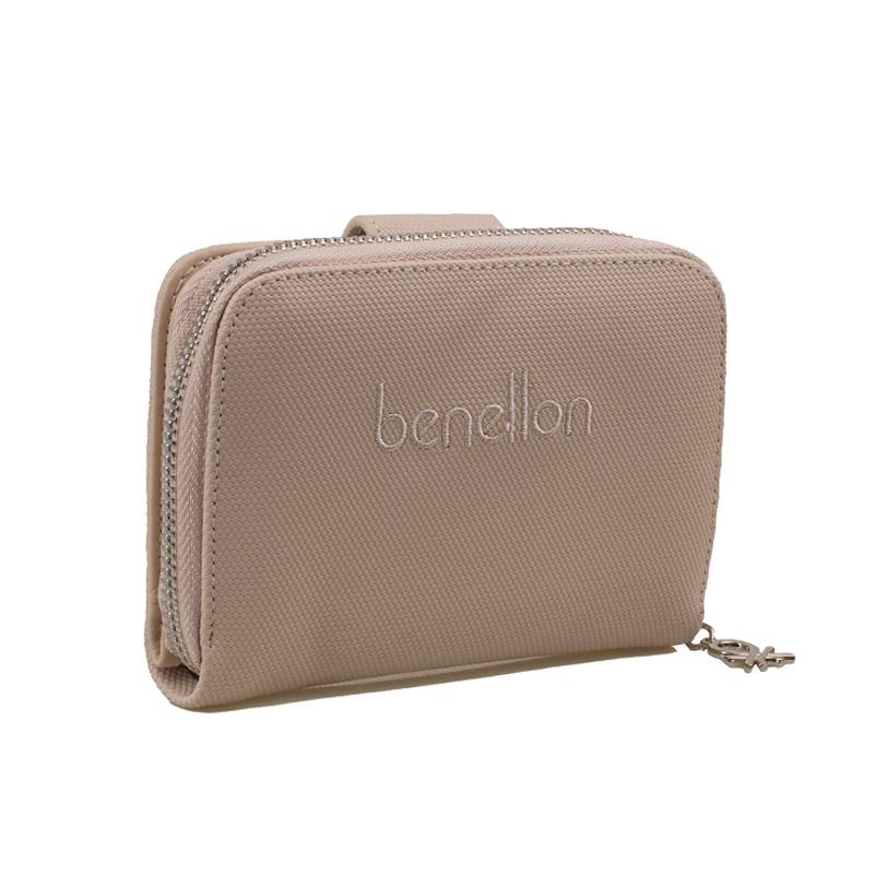 Benetton Bej Nano Orta Boy Kadın Cüzdan BNT 1303