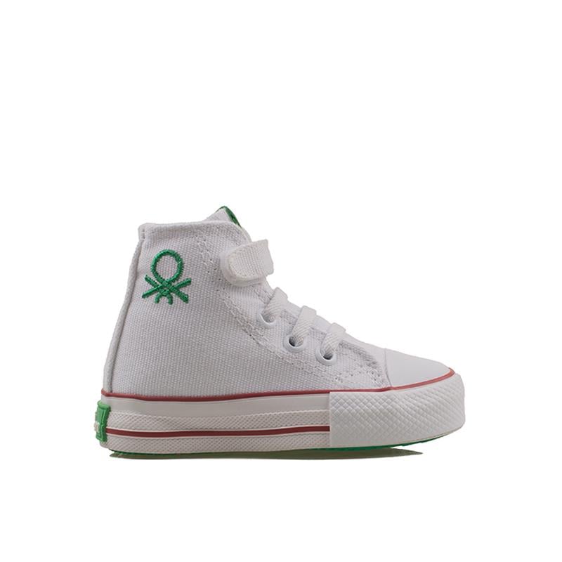 BenettonBenetton Beyaz Unisex Bebe Boğazlı Sneaker BN 30817